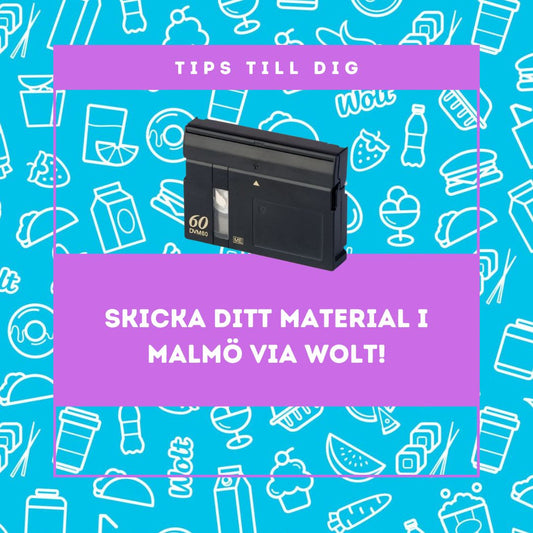 Nu kan du boka Wolt-leverans till Videokliniken i Malmö!