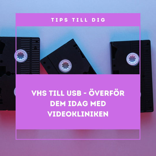 VHS till USB - Överför dina filmer från VHS till USB