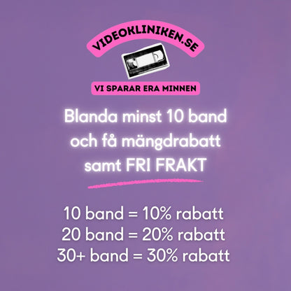 8mm Smalfilm & Super 8 film till USB - 40kr per färdig minut